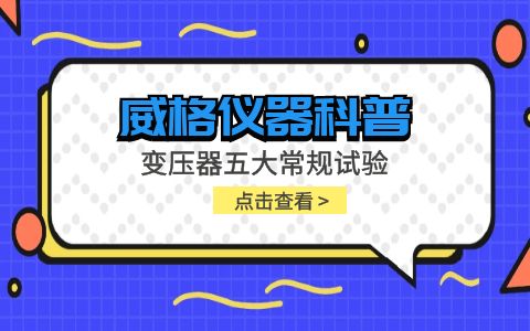 威格仪器-变压器五大常规试验插图
