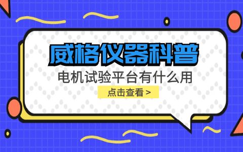 威格仪器-电机试验平台有什么用插图
