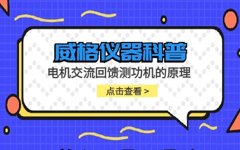 威格仪器-电机交流回馈测功机的原理插图