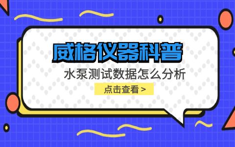 威格仪器-水泵测试数据怎么分析插图